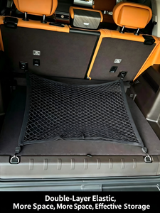 Red de Seguridad para Equipaje de <span class=keywords><strong>Coche</strong></span> de Doble Capa No Elástica, Bolsa de Malla para Carga de Maletero, Venta Caliente de Fábrica - Product Image 3