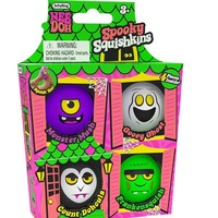 Jouets Halloween 2026 : Jouets Squishy à Presser Need Ohhs, Lot de 4 Balles Anti-Stress TPR, Squishies Lumineux Teenie Jack, Jouet Fidget Squishy Nedoh