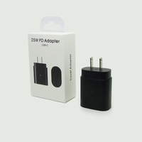 Adaptateur PD 25W Original pour Chargeur Rapide Samsung USB C Prise US EU UK AU pour Samsung Galaxy S25 S24 S23 S22 S21
