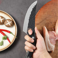 Couteau Viking de 6 pouces, couteau à viande japonais, couteau à désosser forgé avec étui pour la cuisine et le camping