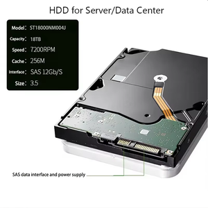 ST18000NM004J 18TB HDD 3.5 "7200RPM SAS 6กิกะไบต์/วินาที512M ฮาร์ดไดรฟ์เซิร์ฟเวอร์ภายใน - Product Image 2