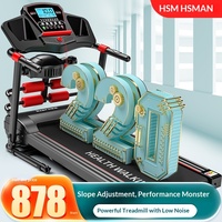 Tapis de course électrique pliable Heisman, silencieux et amortissant, avec réglage de la vitesse, pour la marche cardiovasculaire à domicile