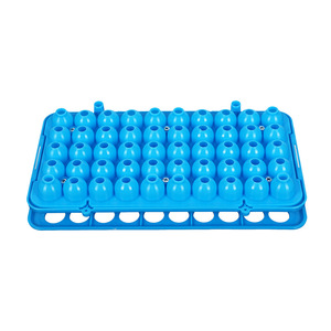Huichuang Medical <b>Plastic</b> Test Tube <b>Rack</b> 50 Holes 18mm Chemical Resistant Sample Storage <b>Rack</b> for Lab Use - Product Image 1