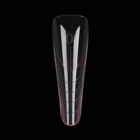 150 pièces/boîte Logo personnalisé acrylique gel souple cercueil carré Stiletto double forme système d'ongles conseils d'extension ongles double formes