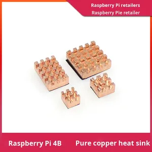 <span class=keywords><strong>Raspberry</strong></span> <span class=keywords><strong>Pi</strong></span> modelo B 4B/3B disipador de calor de cobre puro puente Norte Sur conductor térmico electrónica de consumo - Product Image 2