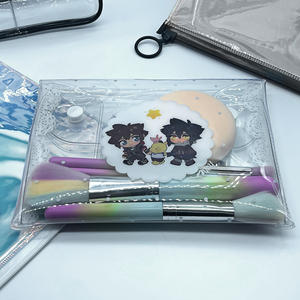 2024 नए फैशनेबल वाटरप्रूफ पीसी मेकअप बैग यात्रा महिला कॉस्मेटिक ब्रश केस पाउच कार्टून पैटर्न पेन पेंसिल आयोजक के साथ - Product Image 6