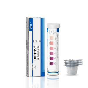 Tiras reactivas de orina Urit 1Vk para la detección de cetosis, caja de 25 tiras - Product Image 2