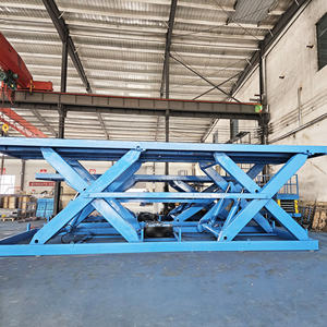 전동 고정식 가위형 리프트 테이블 유압식 고정형 화물 플랫폼 중량급 강철 창고 적재 장비 - Product Image 3