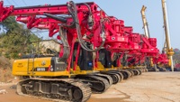 Foreuse rotative hydraulique Imachine Crawler SR275/SR285 avec moteur Cummins L9 pour le forage de pieux de fondation
