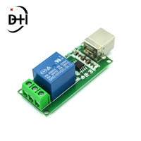 Module de relais 5V à 1 canal, commande USB sans pilote, interrupteur de contrôle informatique, module de carte de contrôle intelligent pour PC