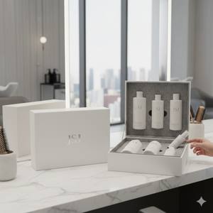 Caja de Regalo Rígida Ecológica <span class=keywords><strong>con</strong></span> Materiales Reciclados para Kits de Spa y Bienestar de Alta Gama - Product Image 2