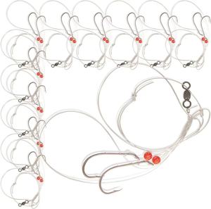 Señuelos de Pesca Marítima al por Mayor, Señuelos Brillantes con Purpurina, Aparejos Sabiki, Cuentas Luminosas, Piel de Pescado Sabiki - Product Image 4