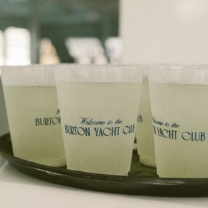 Vasos de Plástico PP Esmerilado de 12oz con Logotipo Personalizado, Libres de BPA, Reutilizables para Bodas, Fiestas y Eventos - Product Image 3