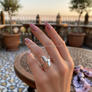 Turkish Wholesale Handcrafted <b>Adjustable</b> <b>Silver</b> <b>Ring</b> Trendy Women 925 <b>Sterling</b> <b>Silver</b> Jewelry - Product Image 3