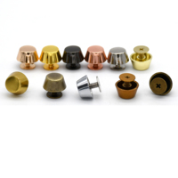 Rivets en forme de seau, alliage de zinc, vis arrière, clous pour sac, clou de pied, bouton décoratif pour vêtement, sac artisanal en cuir, portefeuille de ceinture