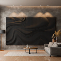 Panneau mural en bois 3D paramétrique personnalisable, panneau mural pour téléviseur, panneau mural pour téléviseur en relief, installation facile, panneau décoratif texturé