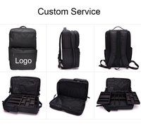 Tas Kosmetik Ransel Penyimpanan Kosmetik dengan Sekat Geser yang Dapat Disesuaikan, Cocok untuk Promosi