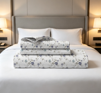 Drap-housse en coton élastique 200TC, linge de lit confortable pour chambre d'hôtes