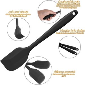 Spatules de cuisson antiadhésives en silicone résistantes à la chaleur pour gâteaux, ensemble d'ustensiles de cuisson en silicone pour barbecue, spatules pour la décoration de gâteaux - Product Image 5