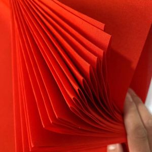 Tela Roja de Poliéster para Uso Civil, 88 cm de Ancho, Venta Directa de Fábrica, para Rituales de Templo, Ocasiones Festivas Rojas y Blancas - Product Image 3