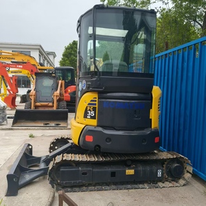 รถขุดขนาดเล็ก Komatsu PC35MR ราคาถูก รถขุดตีนตะขาบ Komatsu 3.5 ตัน พร้อมใบมีดดันดินสำหรับขาย รถขุดมือสอง - Product Image 2