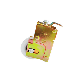 Petite <span class=keywords><strong>poulie</strong></span> à roulettes en nylon zingué à gorge en U réglable pour mini-fenêtre coulissante, fonctionnement silencieux - Product Image 3