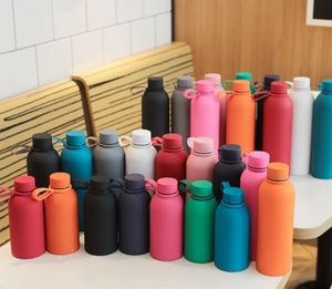 Hot Sale Eco-Friendly 350Ml 500Ml <b>750Ml</b> Custom Logo Double Wall Rubber Paint Small Mouth Stainless Steel Vacuum Insulated Lid - Product Image 5