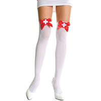 Lingerie Infirmière Sexy pour Femme, Costume de Cosplay Audacieux avec Chaussettes SLDR-007