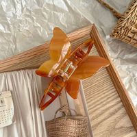 Pince à cheveux papillon élégante de style français personnalisable, faite à la main en acétate, écologique, légère, de haute qualité et polyvalente