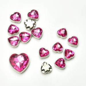 14mm <span class=keywords><strong>16mm</strong></span> 18mm 27mm 아크릴 크리스탈 플랫 백 버튼 하트 모양 모조 다이아몬드 의류 신발 가방 장식용 돌에 바느질 - Product Image 5