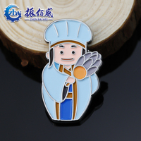 Épingles de revers en émail métallique avec portrait de dessin animé mignon, plaquées sur mesure, sans minimum de commande, couleurs et formes personnalisées, logo personnalisé