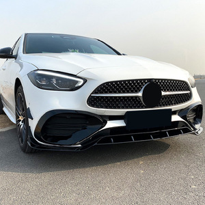 Amp-Z Mercedes-Benz Spoiler avant en fibre de carbone, finition mate, style tuning pour les classes A, C, E, CLS, GLC, GLE - Product Image 1