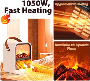 2025 nuovo tavolo di <span class=keywords><strong>Design</strong></span> Mini riscaldamento rapido riscaldatore elettrico elettrodomestici Smart camera da letto <span class=keywords><strong>soggiorno</strong></span> riscaldatore elettrico con manico - Product Image 2