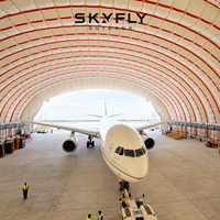 Hangar d'avion gonflable en membrane pour plans d'aménagement d'accès du personnel