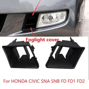 Lampu kabut Bumper depan, penutup lampu kabut penghias untuk HONDA CIVIC SNA SNB FD FD1 FD2 2006 2007 2008