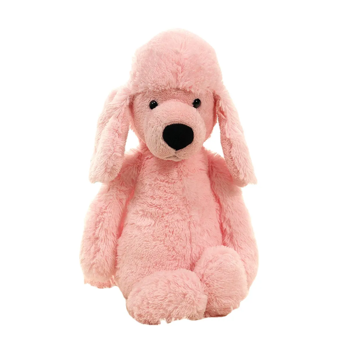 Poodle realista de pelúcia rosa, cachorro de pelúcia, brinquedo de pelúcia para crianças, travesseiro de dormir para crianças