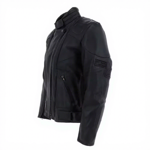 Wholesale Custom Mens Leather Motorcycle Jacket Padded Armored Biker Riding <b>Coat</b> Black Racing Sport Jacket Windproof Outerwear - Product Image 2