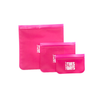Sac de conservation alimentaire réutilisable en PEVA avec logo personnalisé, fermeture coulissante, sans BPA, étanche, compatible congélateur, pochette Ziplock