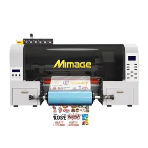 Cheap price Mimage Automatic laminating A3 XP600 roll to roll uv dtf printer uv logo printer crystal sticker uv printer