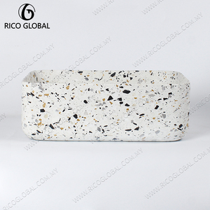 อ่างล้างหน้าเทอร์ราซโซ่ดีไซน์ปรับแต่งได้ รุ่น DS-370A พร้อมสีและขนาดที่กำหนดเองได้สำหรับตกแต่งห้องน้ำ - Product Image 2