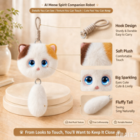 Décoration de chambre ASTM F963 pour filles et garçons, jouet en peluche chat doux pour la peau, idéal pour les histoires du soir, compagnon de bureau, décoration et éveil éducatif