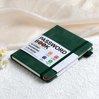 Carnet à mot de passe en cuir rigide B6 avec onglets alphabétiques, idéal pour le bureau, idée cadeau d'affaires, couverture en PU, livres en papier