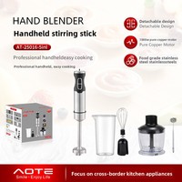 Mixeur Électrique Portable Multifonction Cinq-en-Un AOTE, Boîtier en Acier Inoxydable, Moteur en Cuivre Pur, Nettoyage Automatique en Plastique 2