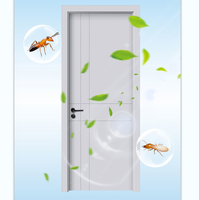 Porte de chambre/villa professionnelle en PVC/WPC blanc, étanche, sur mesure, avec serrure – Prix compétitif