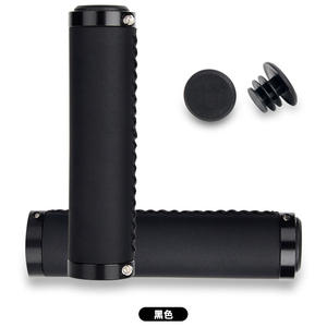 Poignées de guidon de vélo 22,2 mm en cuir PU rétro cousues, housse de guidon de VTT marron foncé - Product Image 2