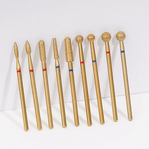 Punta per unghie diamantate di fascia alta in oro Super rivestimento per cura delle sbavature per cuticole professionali - Product Image 1