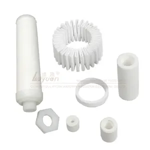 Tubo de filtro de plástico para tratamiento de aceite de motor, micro poroso, PTFE, PE, PA, PP, sintered, 5 micras