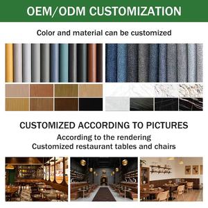 Juegos de Muebles de Madera Modernos Personalizados <span class=keywords><strong>para</strong></span> Restaurantes - Mesa de Barbacoa y Hot Pot Comercial Duradera, Ecológica y de Espuma de Alta Densidad - Product Image 6