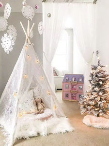 Tentes de jeu pour enfants avec dentelle de luxe, design attrayant, <span class=keywords><strong>d</strong></span>écorations pour la maison et tentes <span class=keywords><strong>tipi</strong></span> pour filles - Product Image 1