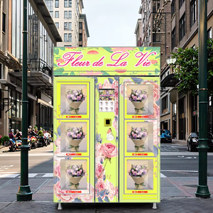 Máquina Expendedora de flores con logotipo personalizado de 9 celosías con función de refrigeración para regalar - Product Image 1